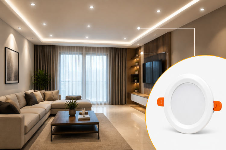 پنل LED توکار ۹ وات - طراحی مدرن و کممصرف